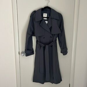 Abercrombie trench coat grey sz S